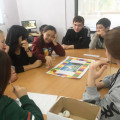 В рамках недели истории преподавателем истории Токтаровой Ж.И. была проведена интеллектуальная игра-монополия «Ұлы дала тұлғалары»